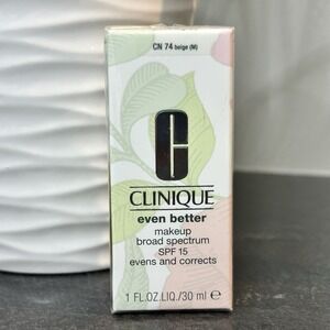 SEALED Clinique Even Better Makeup SPF 15 Broad Spectrum Foundation CN 74  1 oz‎
